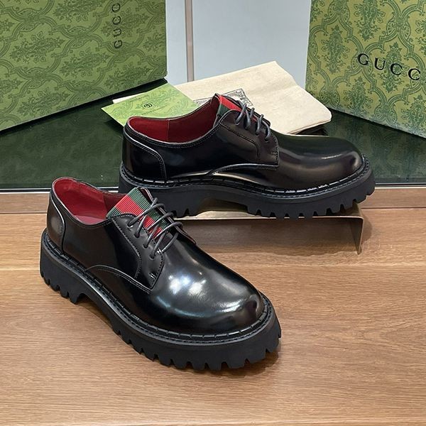 激安価格!完全必至 グッチ ウェブ メンズ レースアップシューズ 偽物 gum82512