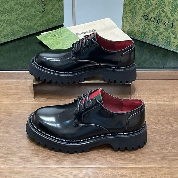 激安価格!完全必至 グッチ ウェブ メンズ レースアップシューズ 偽物 gum82512