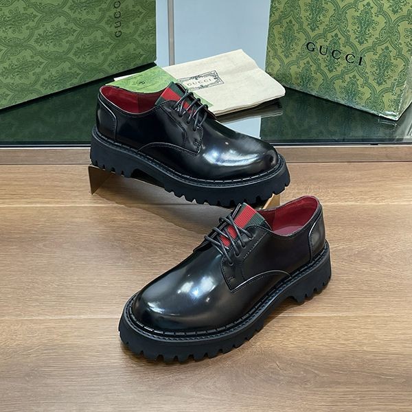 激安価格!完全必至 グッチ ウェブ メンズ レースアップシューズ 偽物 gum82512