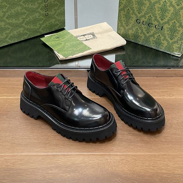 激安価格!完全必至 グッチ ウェブ メンズ レースアップシューズ 偽物 gum82512