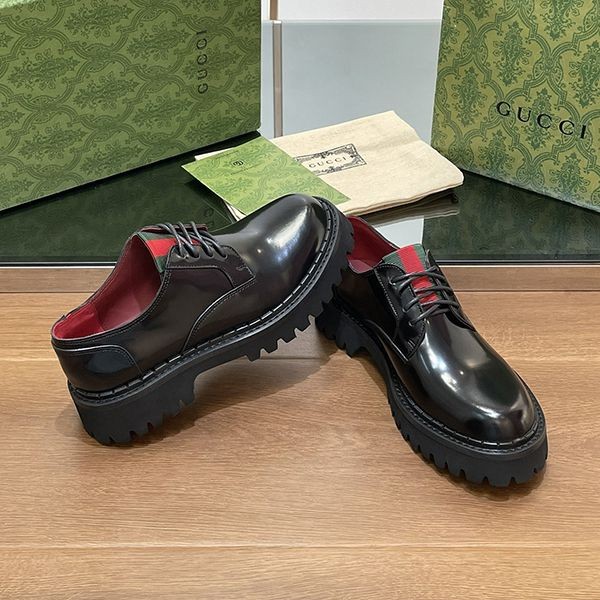 激安価格!完全必至 グッチ ウェブ メンズ レースアップシューズ 偽物 gum82512