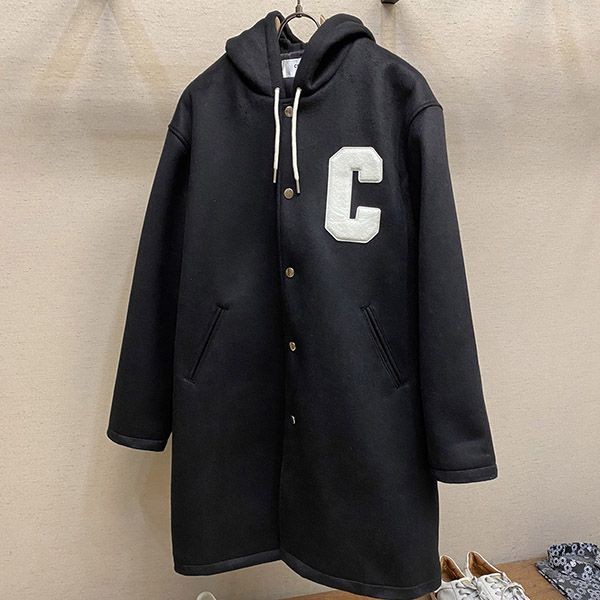 セリーヌ カレッジ ロング パーカー 偽物 ウール Ces68466