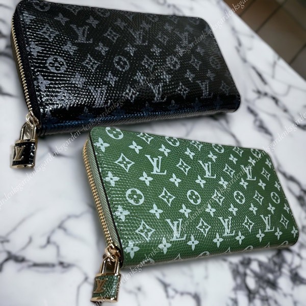 希少!すぐ届く!ルイヴィトン LV リザード ジッピーウォレット 南京錠付き N96955