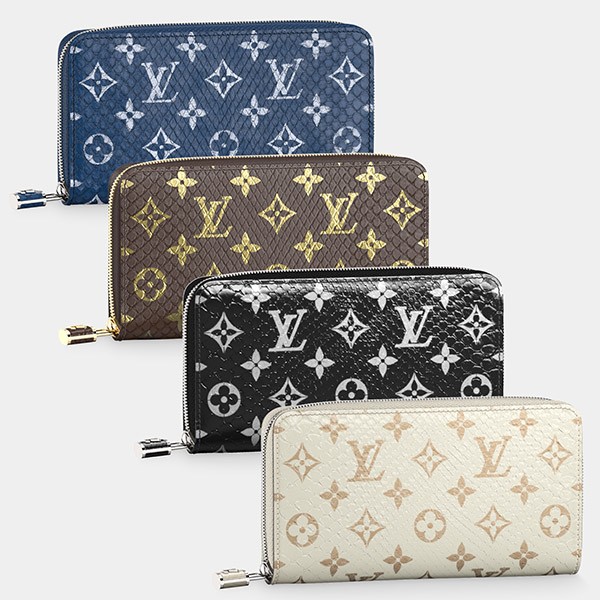 希少!すぐ届く!ルイヴィトン LV リザード ジッピーウォレット 南京錠付き N96955