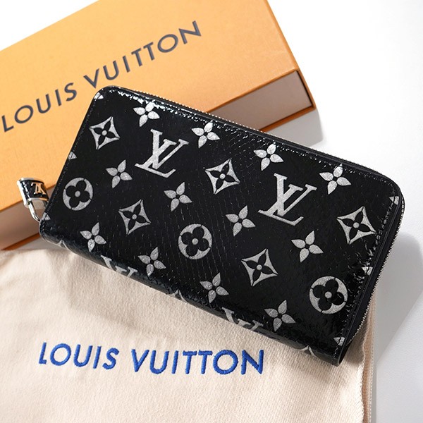 希少!すぐ届く!ルイヴィトン LV リザード ジッピーウォレット 南京錠付き N96955