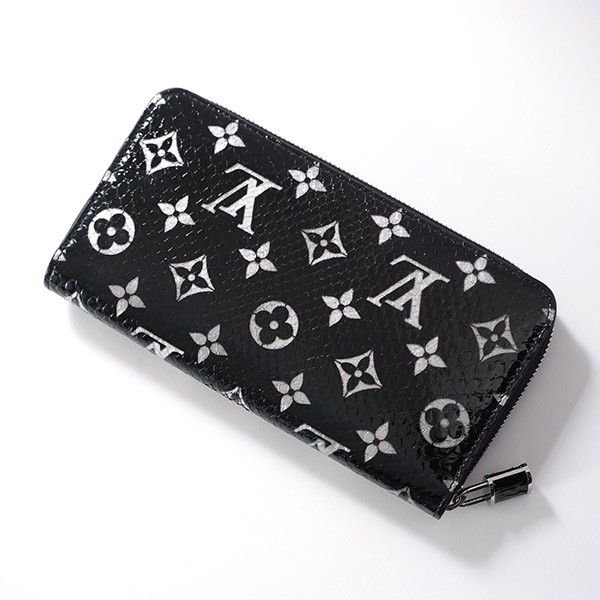 希少!すぐ届く!ルイヴィトン LV リザード ジッピーウォレット 南京錠付き N96955