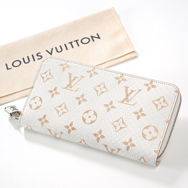 希少!すぐ届く!ルイヴィトン LV リザード ジッピーウォレット 南京錠付き N96955