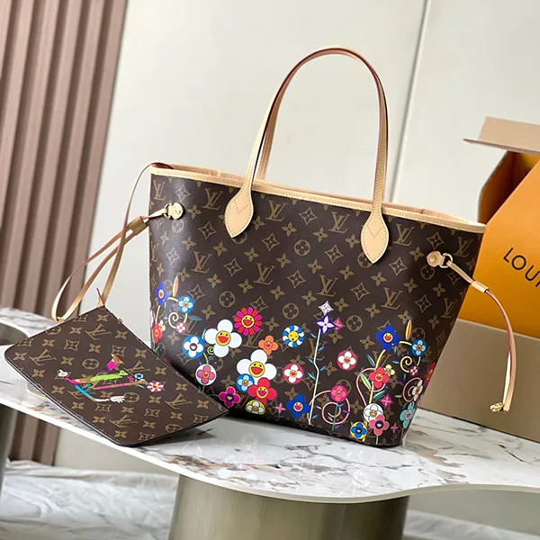 コラボ ルイヴィトン × 村上隆 ネヴァーフル MM コピー商品 M13271