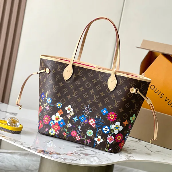 コラボ ルイヴィトン × 村上隆 ネヴァーフル MM コピー商品 M13271