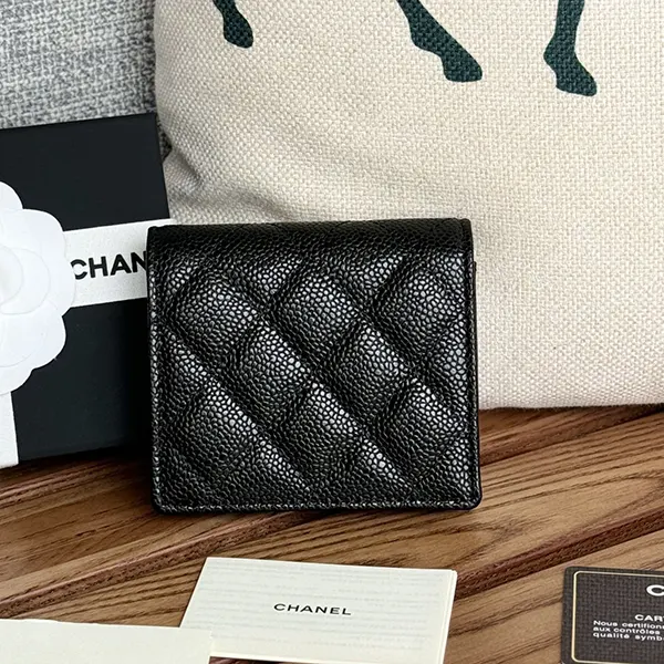 すぐ届 シャネル キャビアスキンミニウォレット n級品 ミニ財布 shm88127