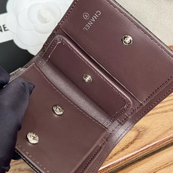 すぐ届 シャネル キャビアスキンミニウォレット n級品 ミニ財布 shm88127