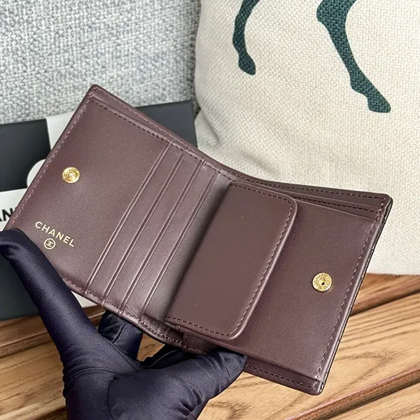 シャネル キャビアスキンミニウォレット ミニ財布 shw98165