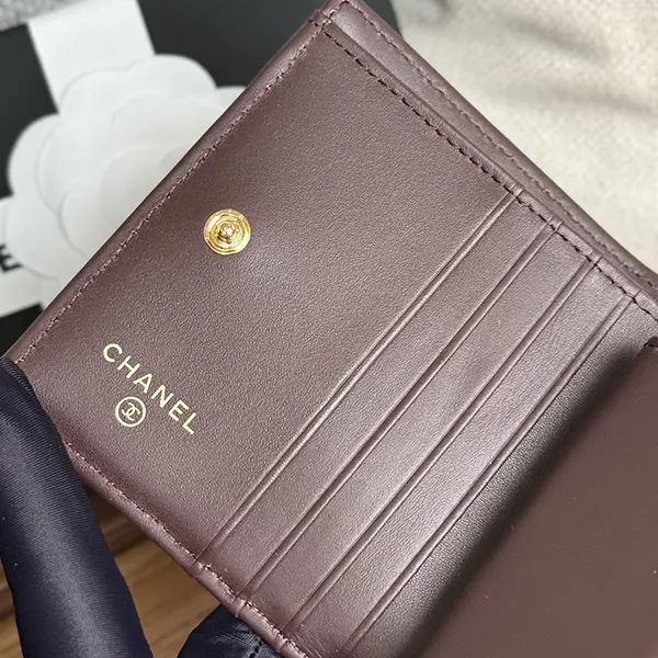 シャネル キャビアスキンミニウォレット ミニ財布 shw98165