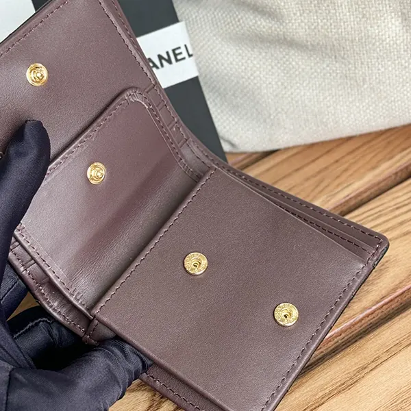 シャネル キャビアスキンミニウォレット ミニ財布 shw98165