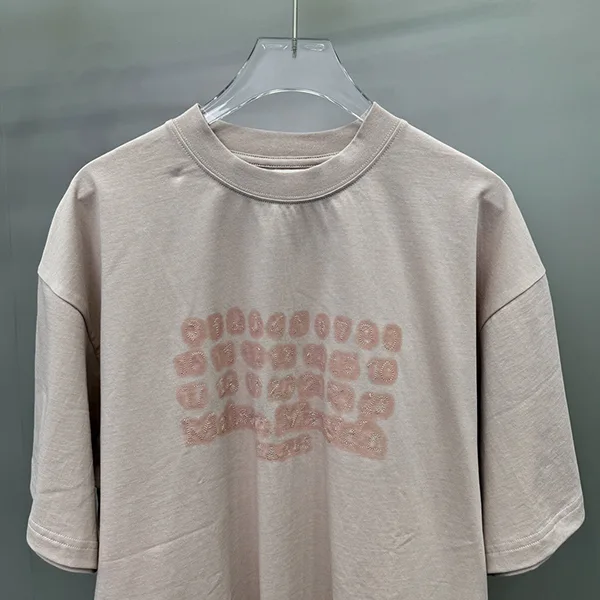 大人気!メゾン マルジェラ コピー NUMERIC LOGO クルーネック コットン Tシャツ S50GC0705