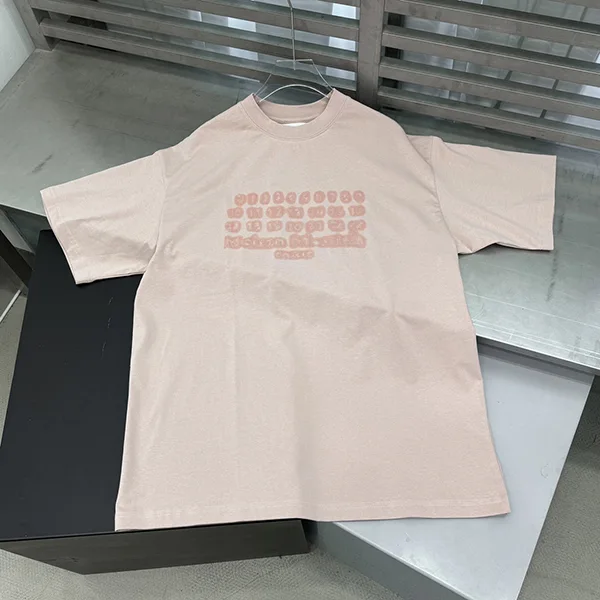 大人気!メゾン マルジェラ コピー NUMERIC LOGO クルーネック コットン Tシャツ S50GC0705