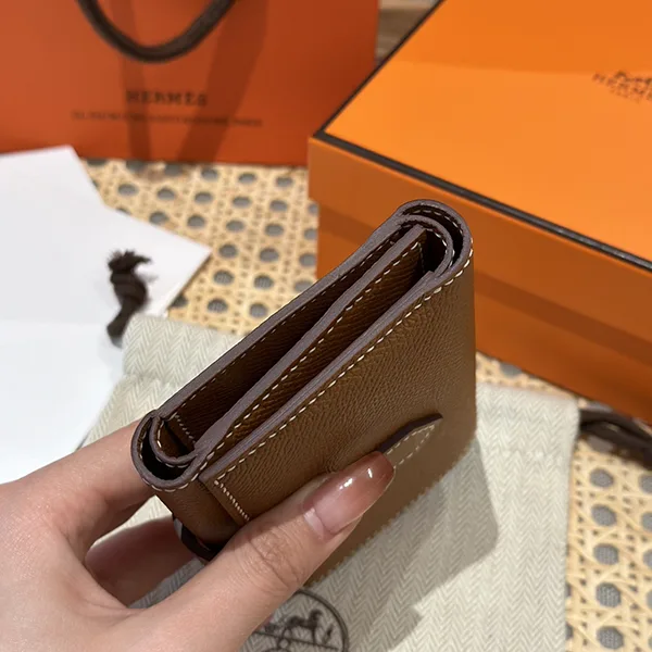 人気 エルメス Bearn べアン 偽物 コンビネ 財布 ゴールド H082875CC37