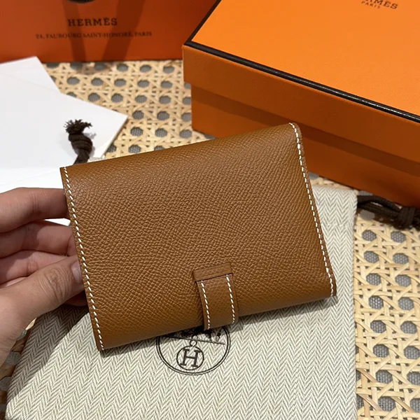 人気 エルメス Bearn べアン 偽物 コンビネ 財布 ゴールド H082875CC37