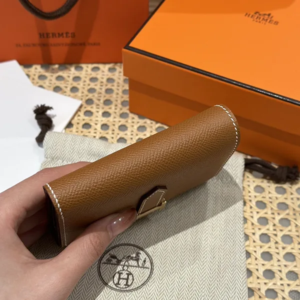 人気 エルメス Bearn べアン 偽物 コンビネ 財布 ゴールド H082875CC37