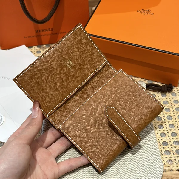 人気 エルメス Bearn べアン 偽物 コンビネ 財布 ゴールド H082875CC37