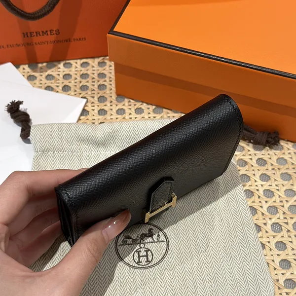 25絶対欲しい!エルメス Bearn べアン N級品 コンビネ 財布 ゴールド H082875