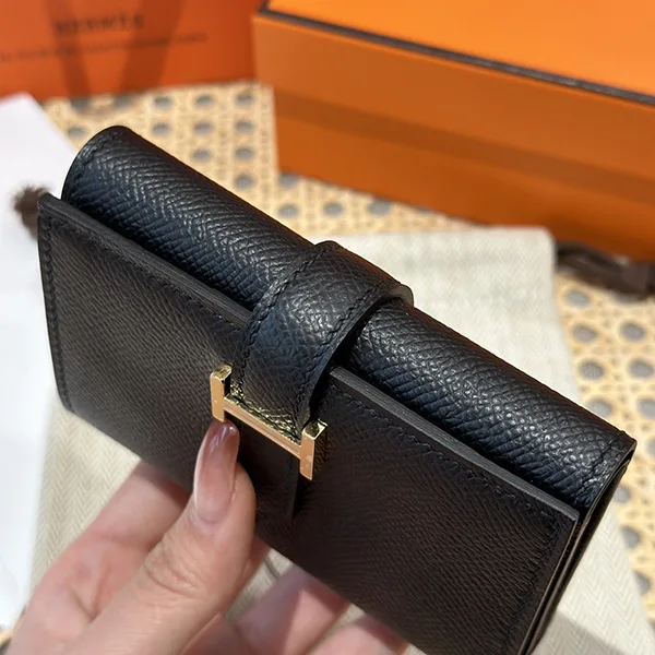 25絶対欲しい!エルメス Bearn べアン N級品 コンビネ 財布 ゴールド H082875