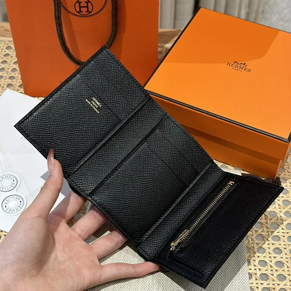 25絶対欲しい!エルメス Bearn べアン N級品 コンビネ 財布 ゴールド H082875