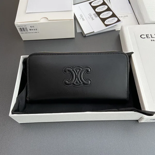 激安価格!セリーヌ 長財布 ラウンドジップ キュイル トリオンフ n級品 Ceu97156