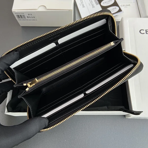 激安価格!セリーヌ 長財布 ラウンドジップ キュイル トリオンフ n級品 Ceu97156