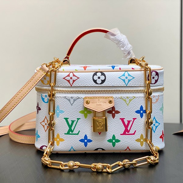 【コラボ限定の魅力が溢れる!】ルイヴィトン 村上隆 コピー ヴァニティバッグ M13662