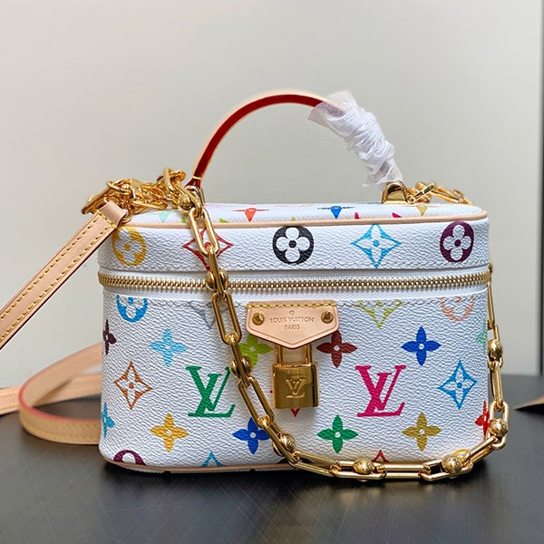 【コラボ限定の魅力が溢れる!】ルイヴィトン 村上隆 コピー ヴァニティバッグ M13662