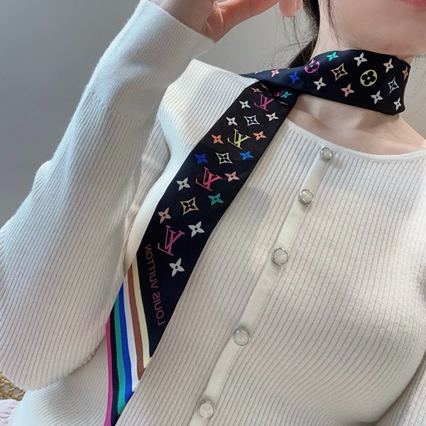 *村上隆コラボ【ルイヴィトン 偽物】LV×TM バンドー モノグラム BB スカーフ M96086
