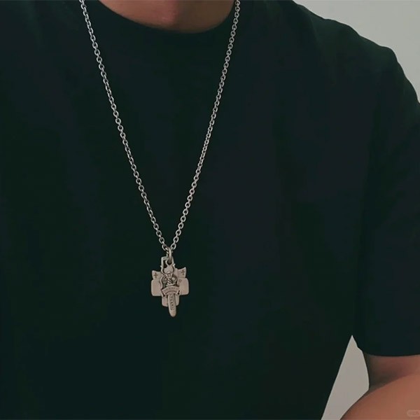 クロムハーツ 3トリンケッツペンダント コピー チェーン付 ネックレス Kup18995