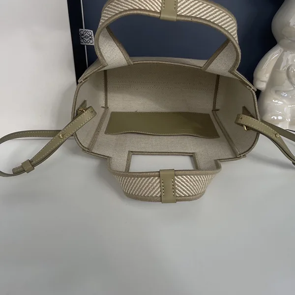 ロエベ☆フォントトート スモールジャカードキャンバス 偽物 ALF1B59X14