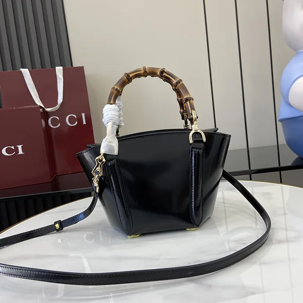 オシャレ★グッチ パロディ ミニ バンブー トップハンドル トートバッグ 805832