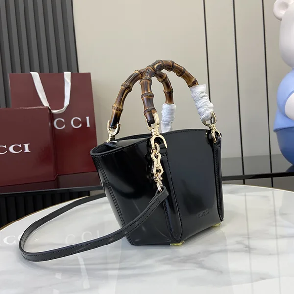 オシャレ★グッチ パロディ ミニ バンブー トップハンドル トートバッグ 805832