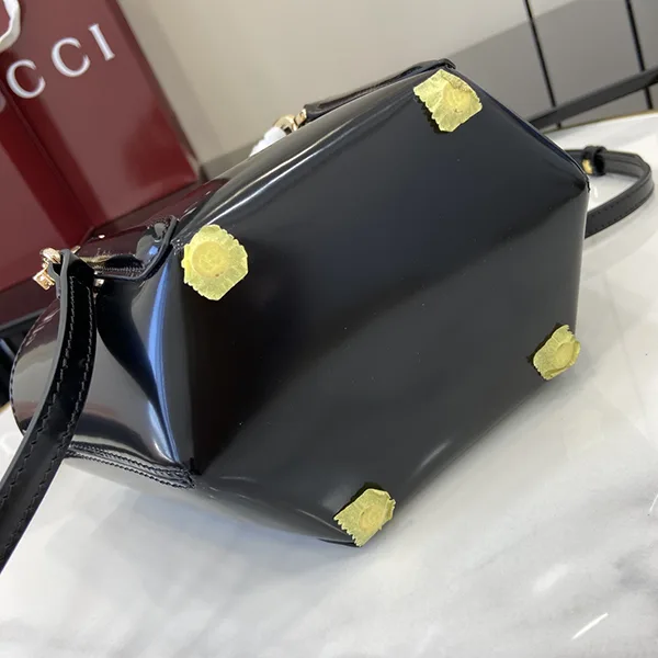 オシャレ★グッチ パロディ ミニ バンブー トップハンドル トートバッグ 805832