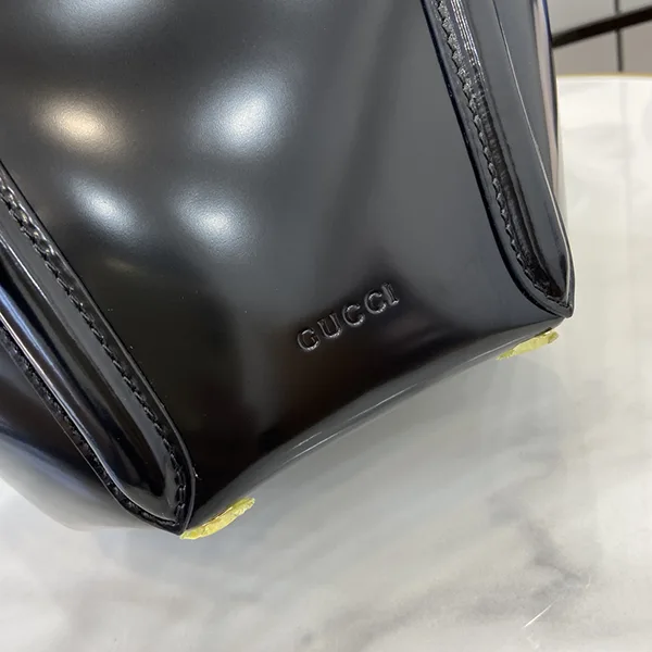 オシャレ★グッチ パロディ ミニ バンブー トップハンドル トートバッグ 805832