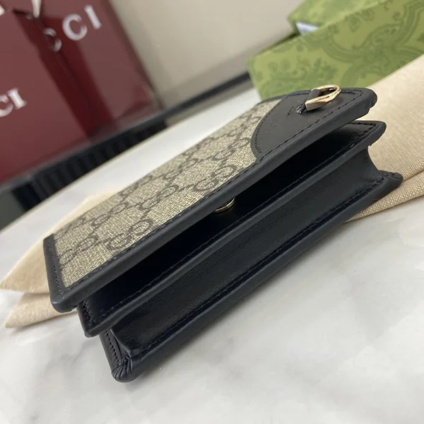 数量限定!【グッチ】GGエンブレム ミニ ウォレット 820692FAD6L9758