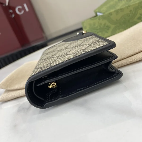 数量限定!【グッチ】GGエンブレム ミニ ウォレット 820692FAD6L9758