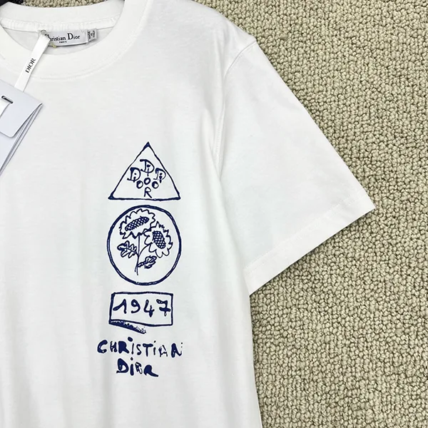 限定コラボ☆ ディオール AND HYLTON NEL Tシャツ リラックス フィット 583J696B0817