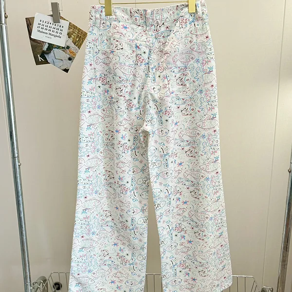 【色鮮やかさかなモチーフプリント♪】シャネル デニムパンツ 偽物 P78788