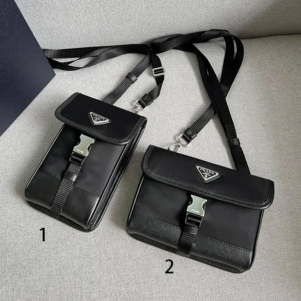 プラダ n級品 Bag クロスボディ ショルダーバッグ ブラック 2サイズ