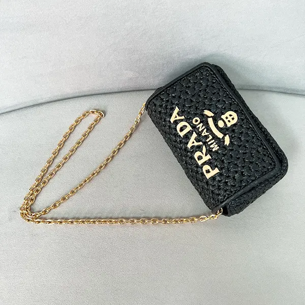 注目★プラダ ロゴ刺繍 クロシェ ショルダーバッグ コピー商品 2色展開 pup90974