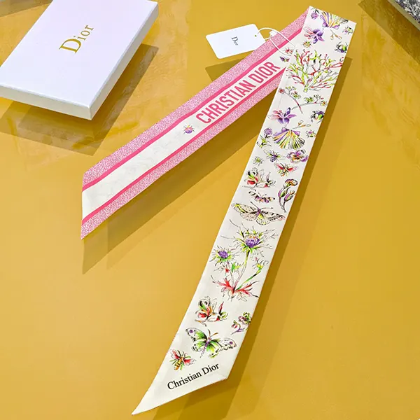 ディオール D-FLORAL フローラル ミッツァ シルク スカーフ deo55401