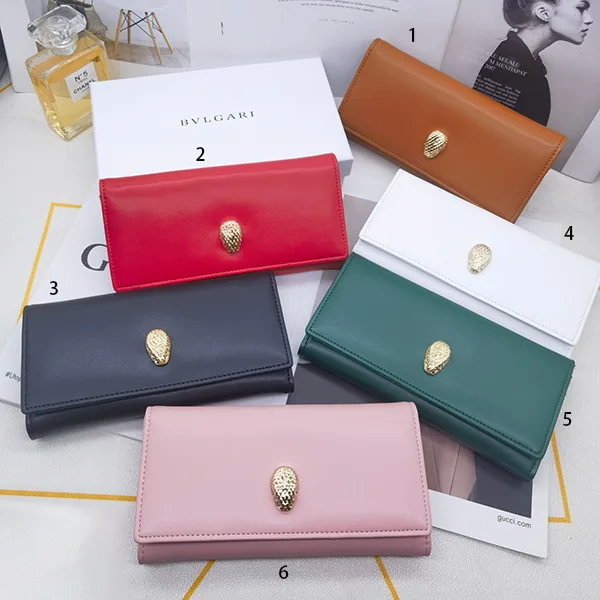 ブルガリ n級品 セルペンティ フォーエバー コンパクト 二つ折り財布 6色 Buy86983