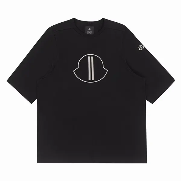 コラボ♪モンクレール×リックオウエンス Tシャツ 偽物 ユニセックス コットン クルーネック 半袖