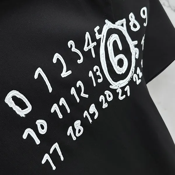 エムエムシックス ニューメリック コットン Tシャツ Maj58784