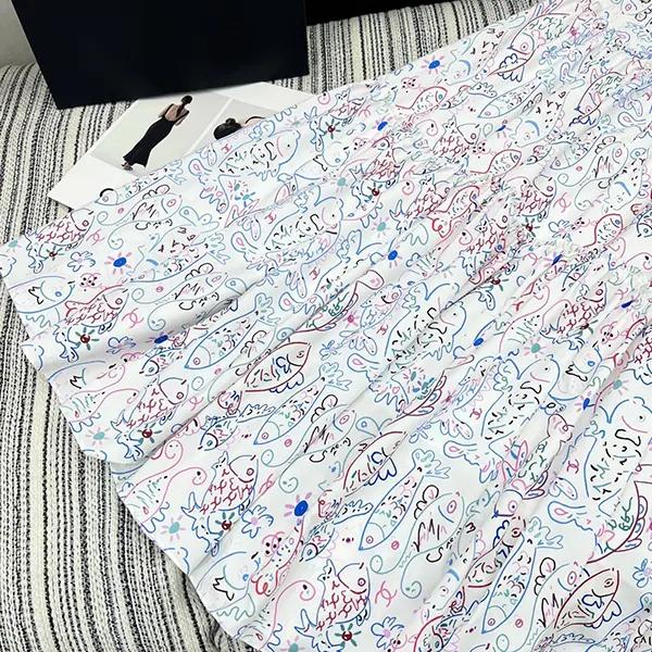 高品質 シャネル ロングスカート プリント 偽物 sho98902