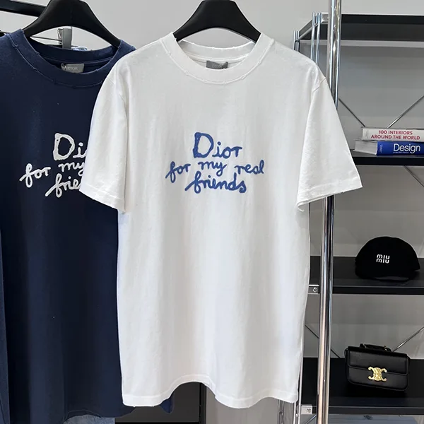 《大人気》ディオール AND HYLTON NEL Tシャツ コットンジャージー 偽物 2色 det53214